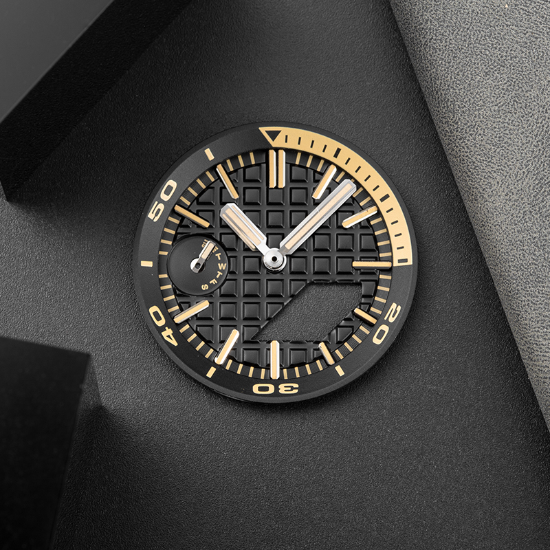Custom Original Accessories Mod Kit Watch Parts Luminous Copper Dial Face 904L Pointer Hand Inner Ring