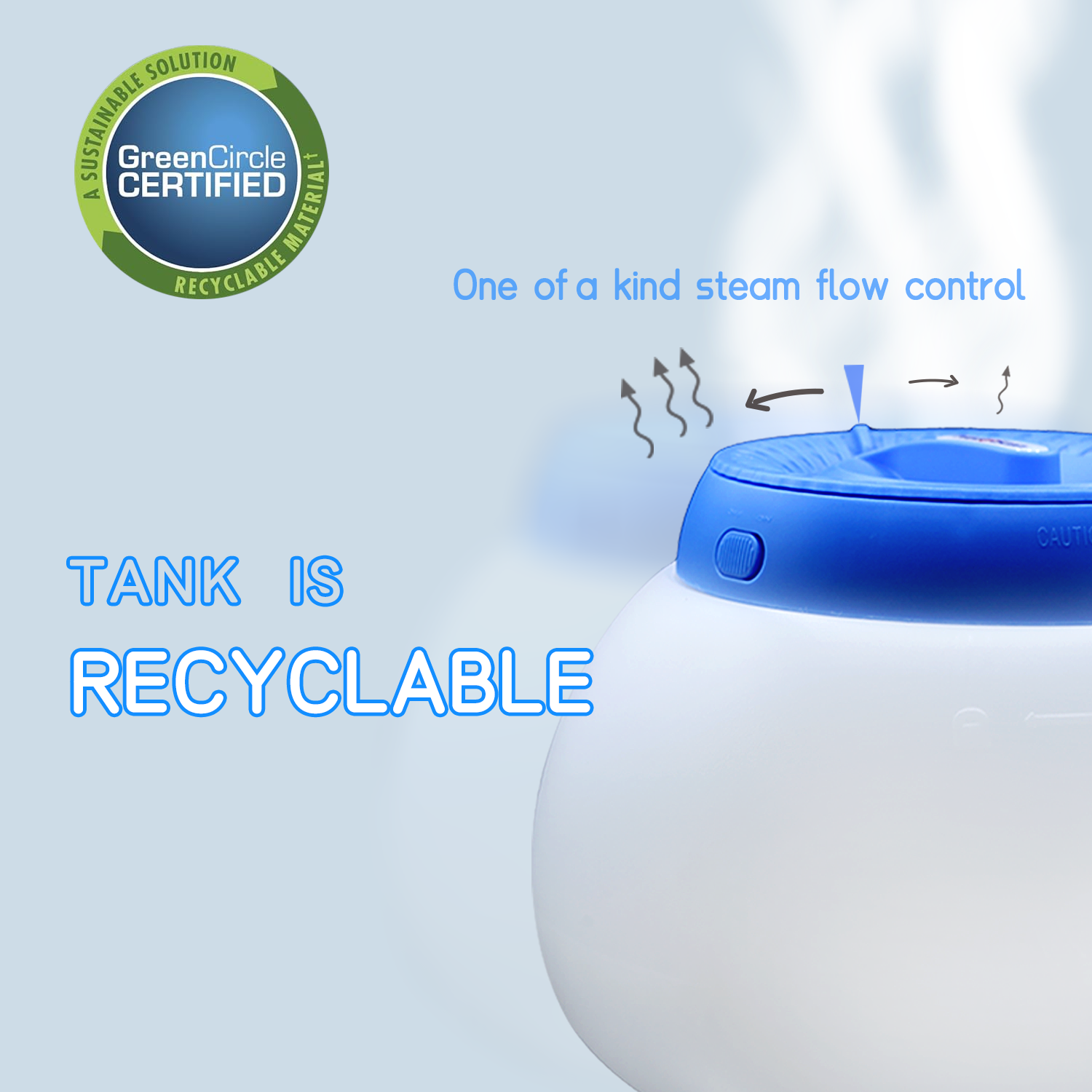 Warm steam vaporiser quality