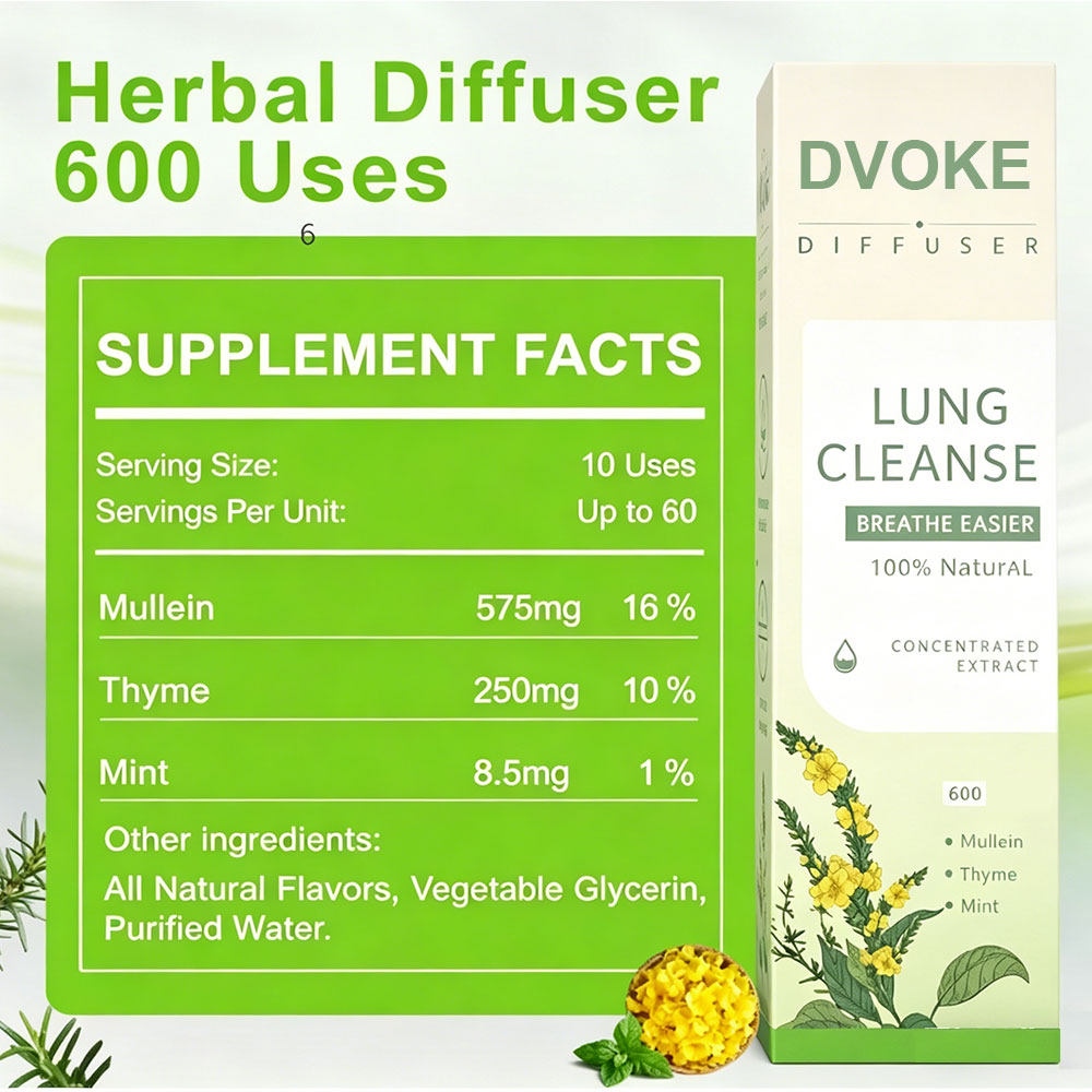 Stop Smoking Herb Vaporizer Herbal Diffuser Portable Dry Herb Inhaler Lung Cleanse Mullein Herbal Scent Plant-Based Diffusion