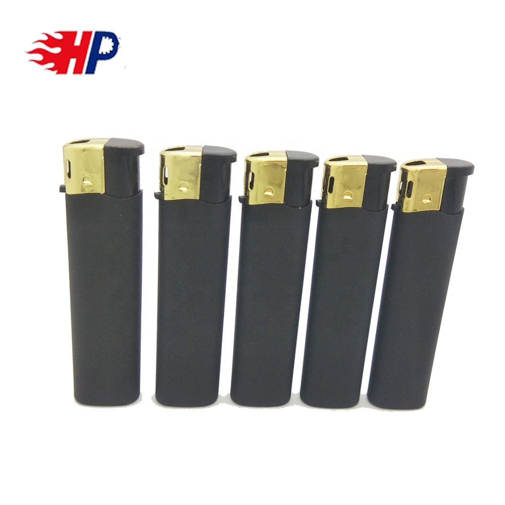 HP-127 Isquerios Disposable/refillable Butane Torch Plastic Cigarette China Sigara E Cigarette Black Lighter Custom