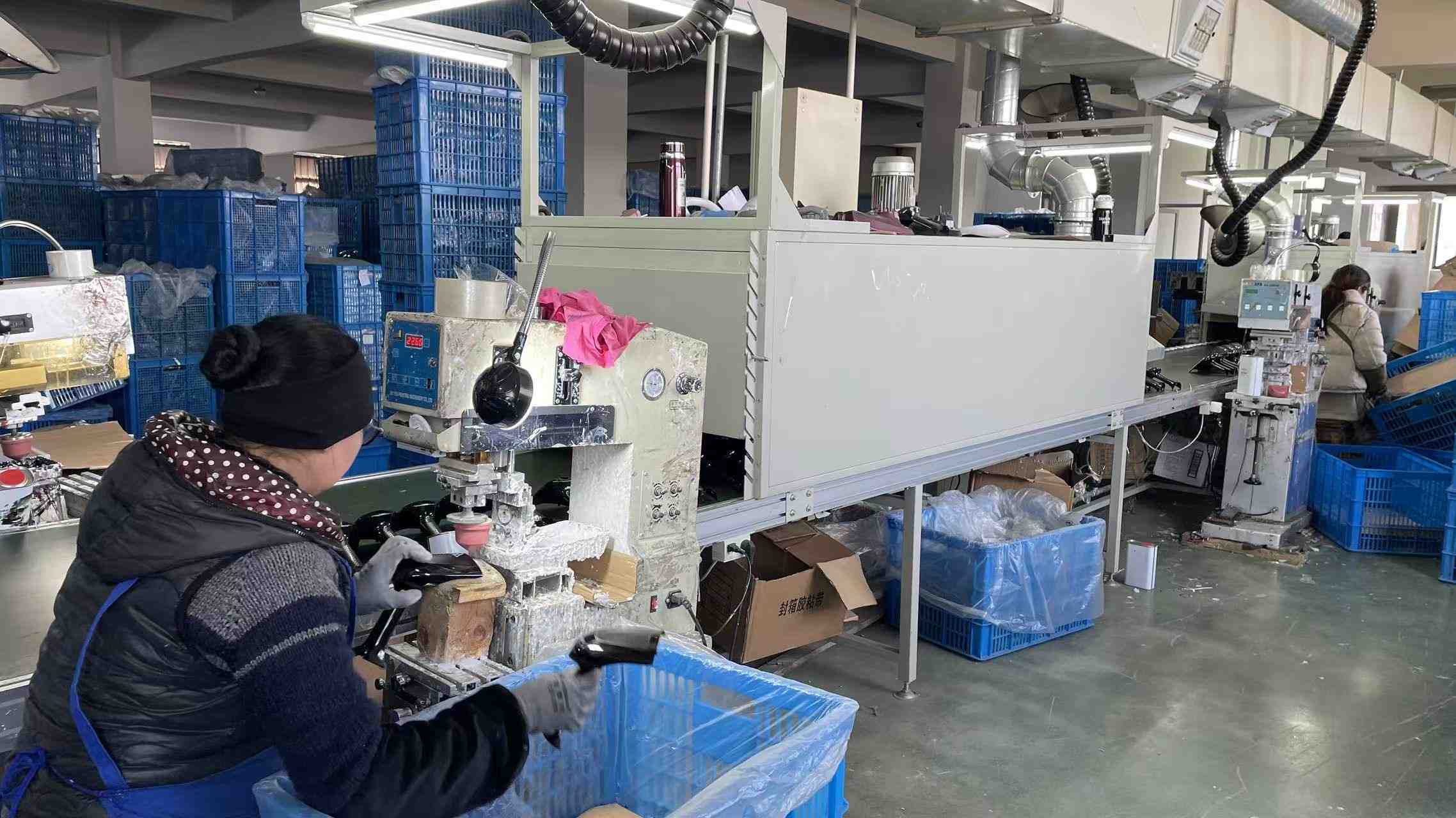 Industrial print machine for vape product custom branding at Esaturn factory