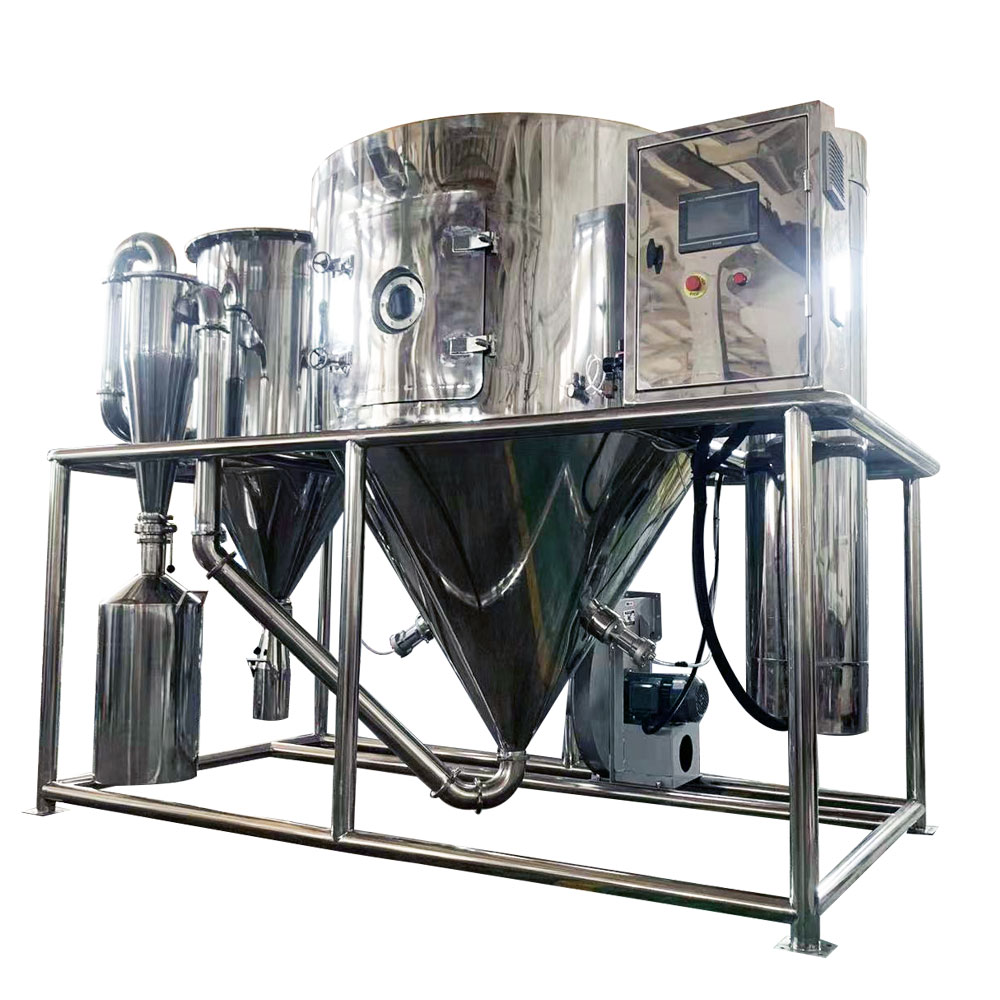TOPTION Spray Dryer for Dry Herb Vaporizer Instant Powder Making Equipment for Food Processing PLC Core Components