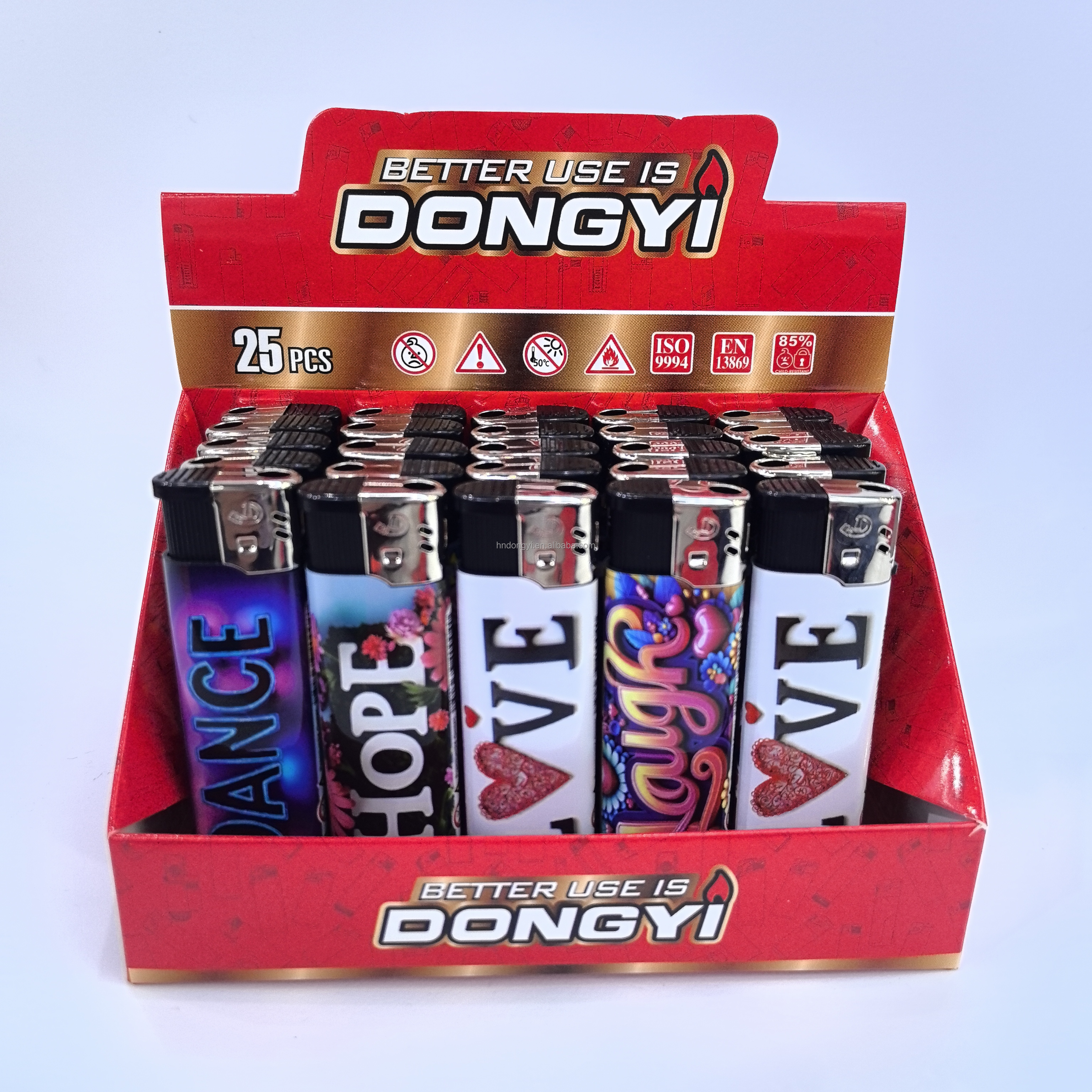 Modern Disposable Gas Lighter Classic Electric Cigarette for Smoking Logo Packing for Camping
