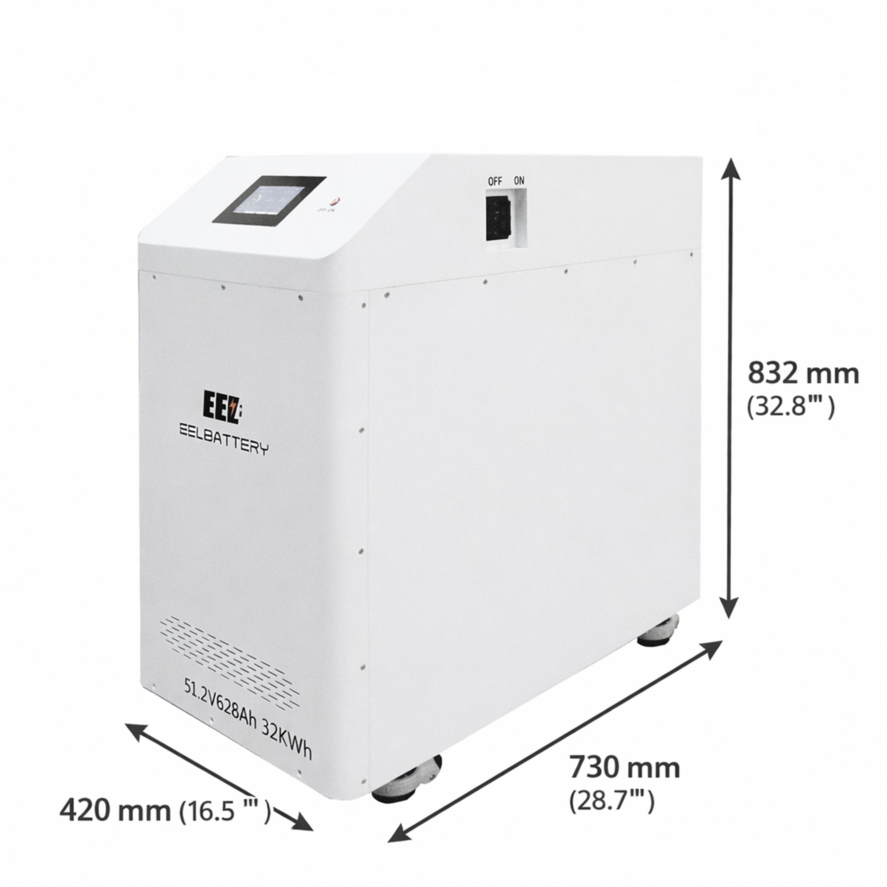 48V 628Ah MB56 Battery Box Standing/Stackable DIY Kit with JK V19 300A BMS Circuit breaker+Class T fuse for EVE MB56 DIY Box