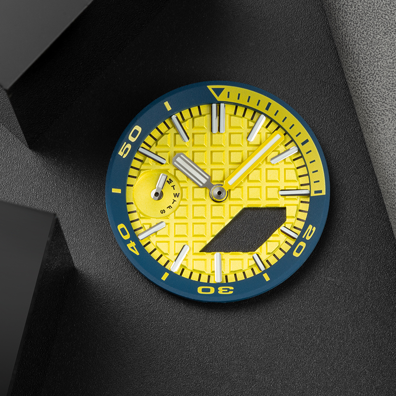 Custom Original Accessories Mod Kit Watch Parts Luminous Copper Dial Face 904L Pointer Hand Inner Ring