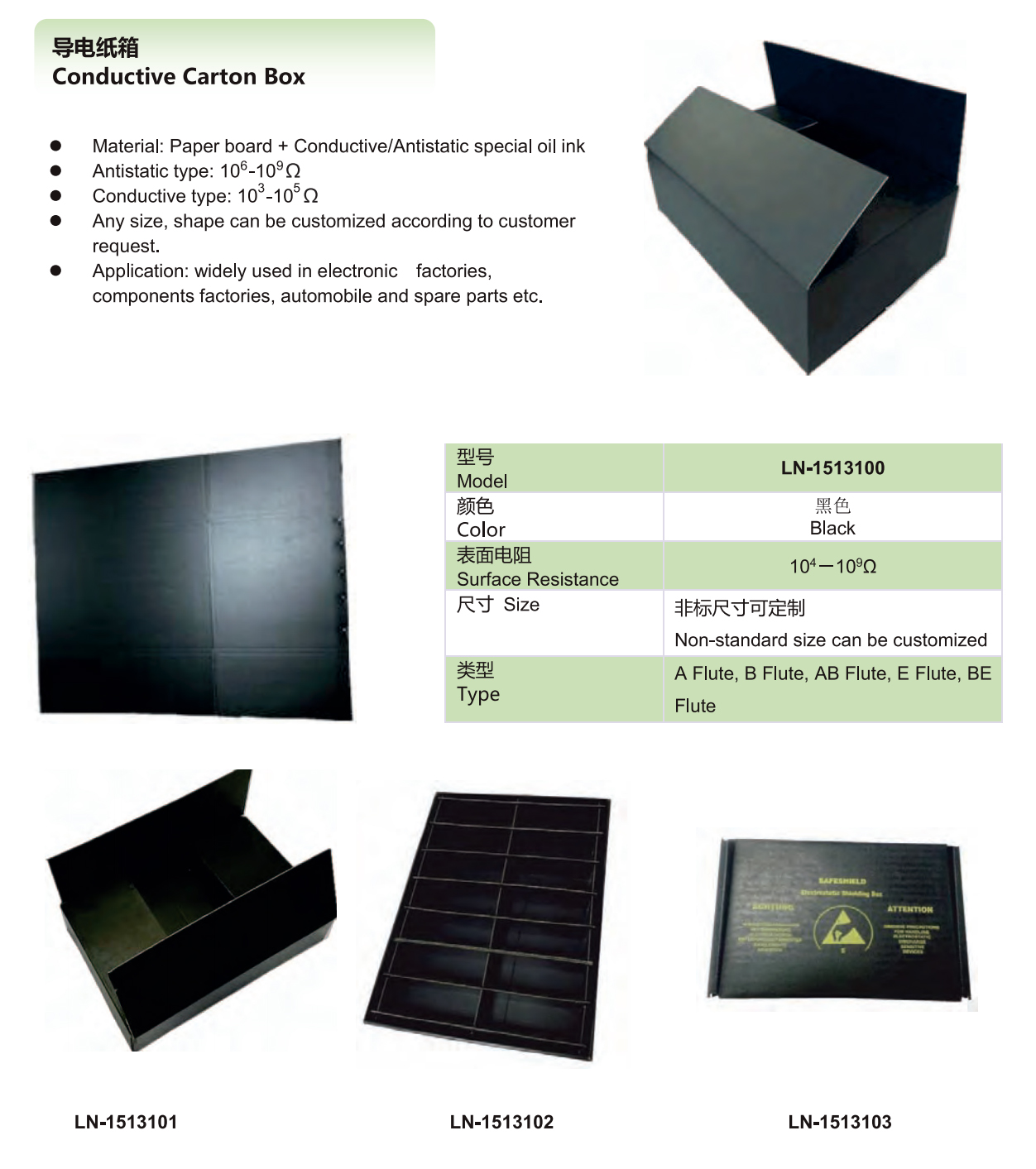 ESD Cardboard Carton Details