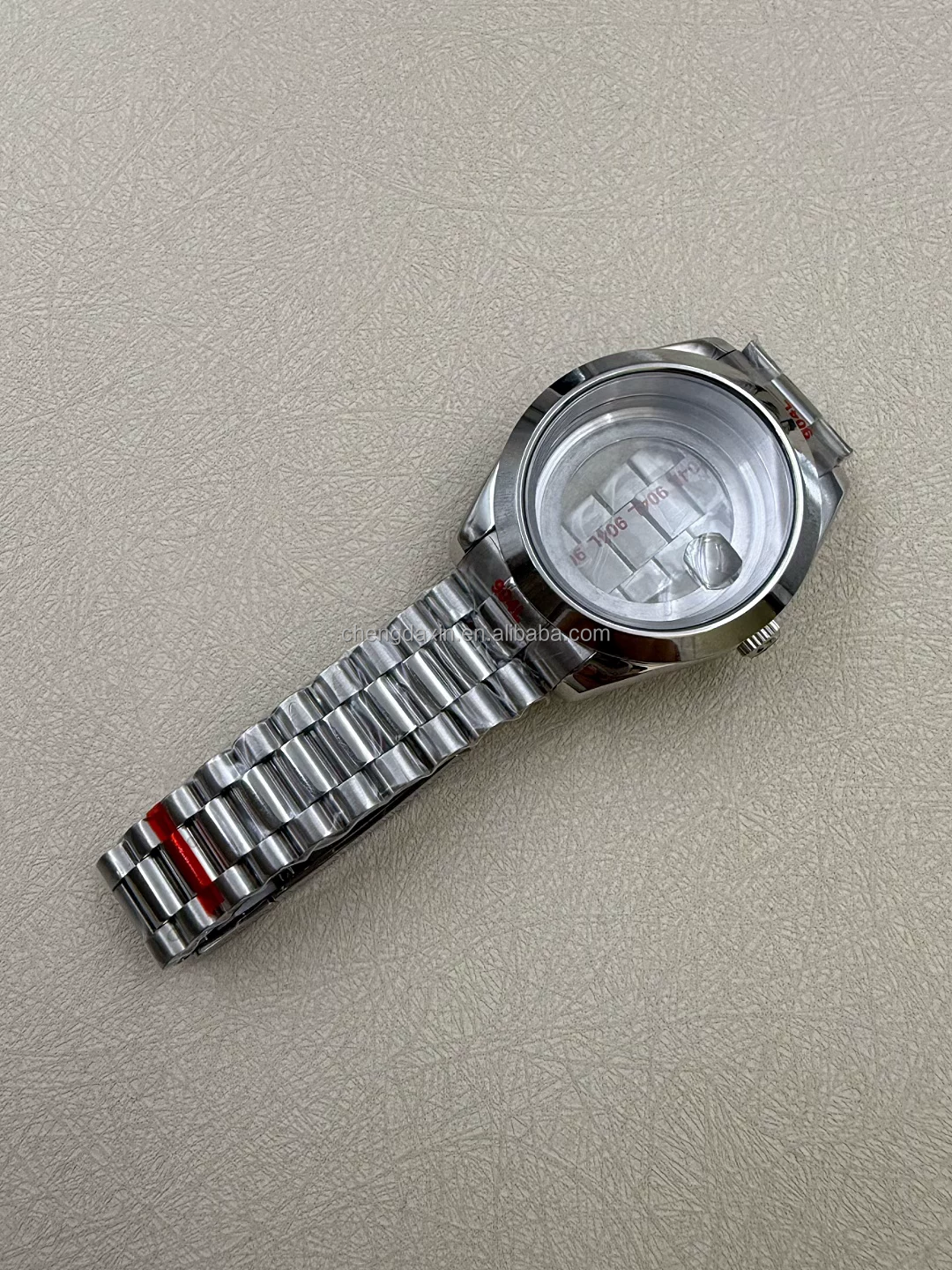 40MM Mod Kit Stainless Steel Case Strap Sapphire Glass Set for 31mm Dial Automatic Watch for 8285 Movement Seik Mod Kit Parts
