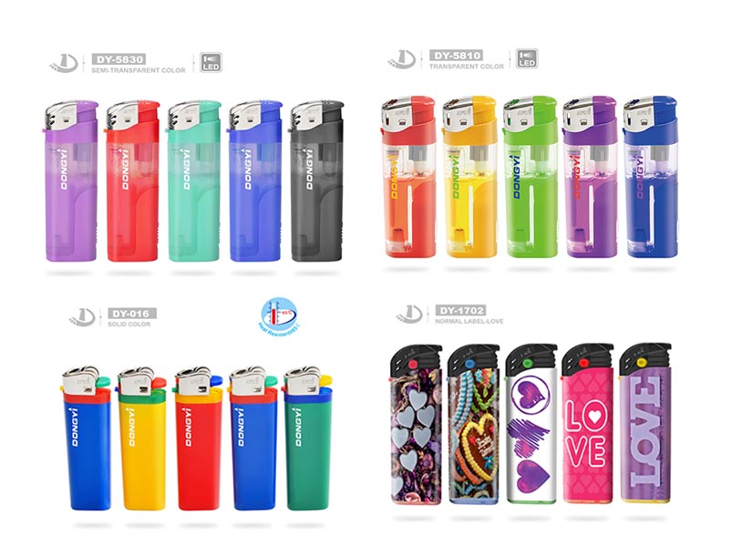Modern Disposable Gas Lighter Classic Electric Cigarette for Smoking Logo Packing for Camping