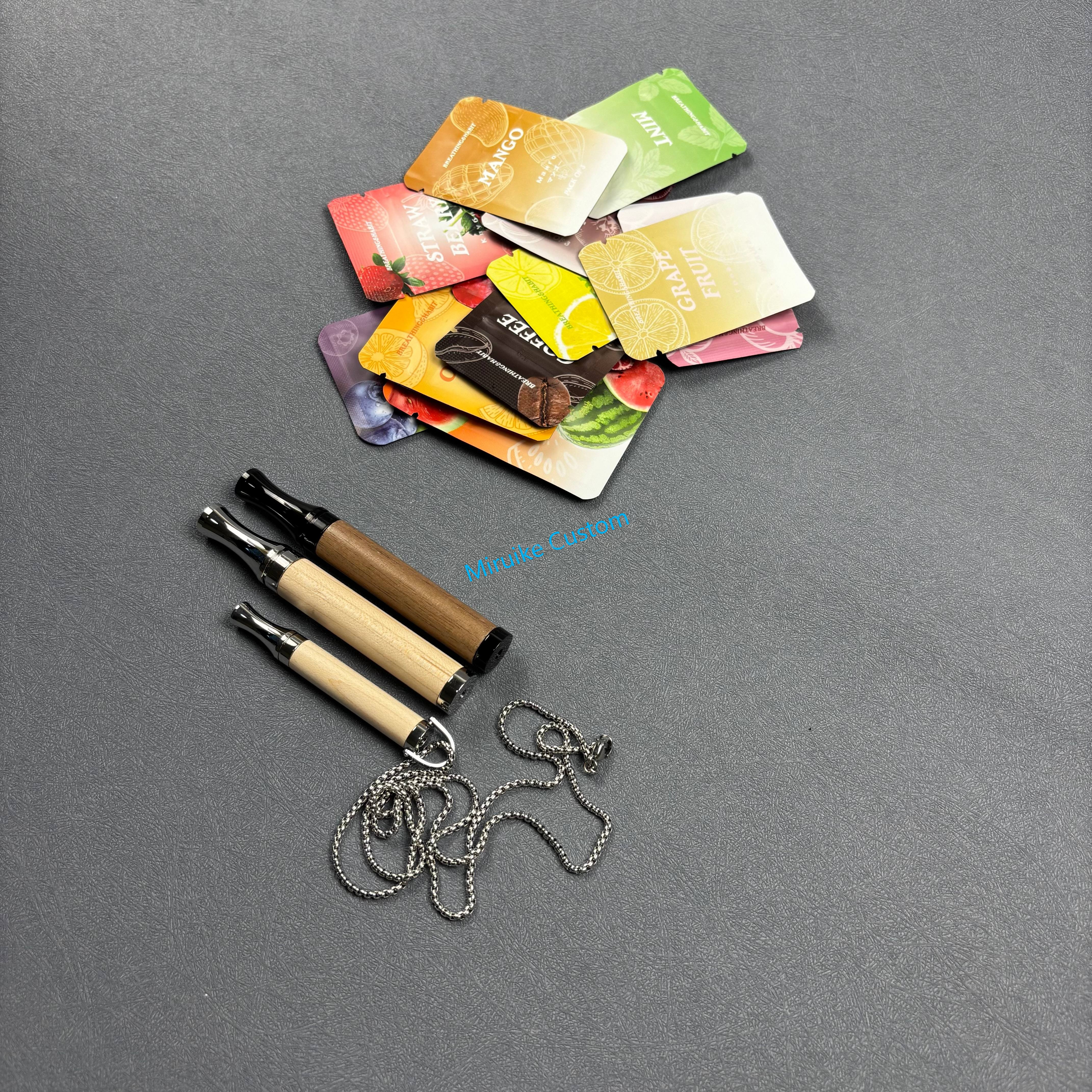 Pendant Stainless Stress Relief Organic Tobacco Dry Herb Vaporizer Smoke Diffuser Free Cigarettes Air Essential Oils Device Pen