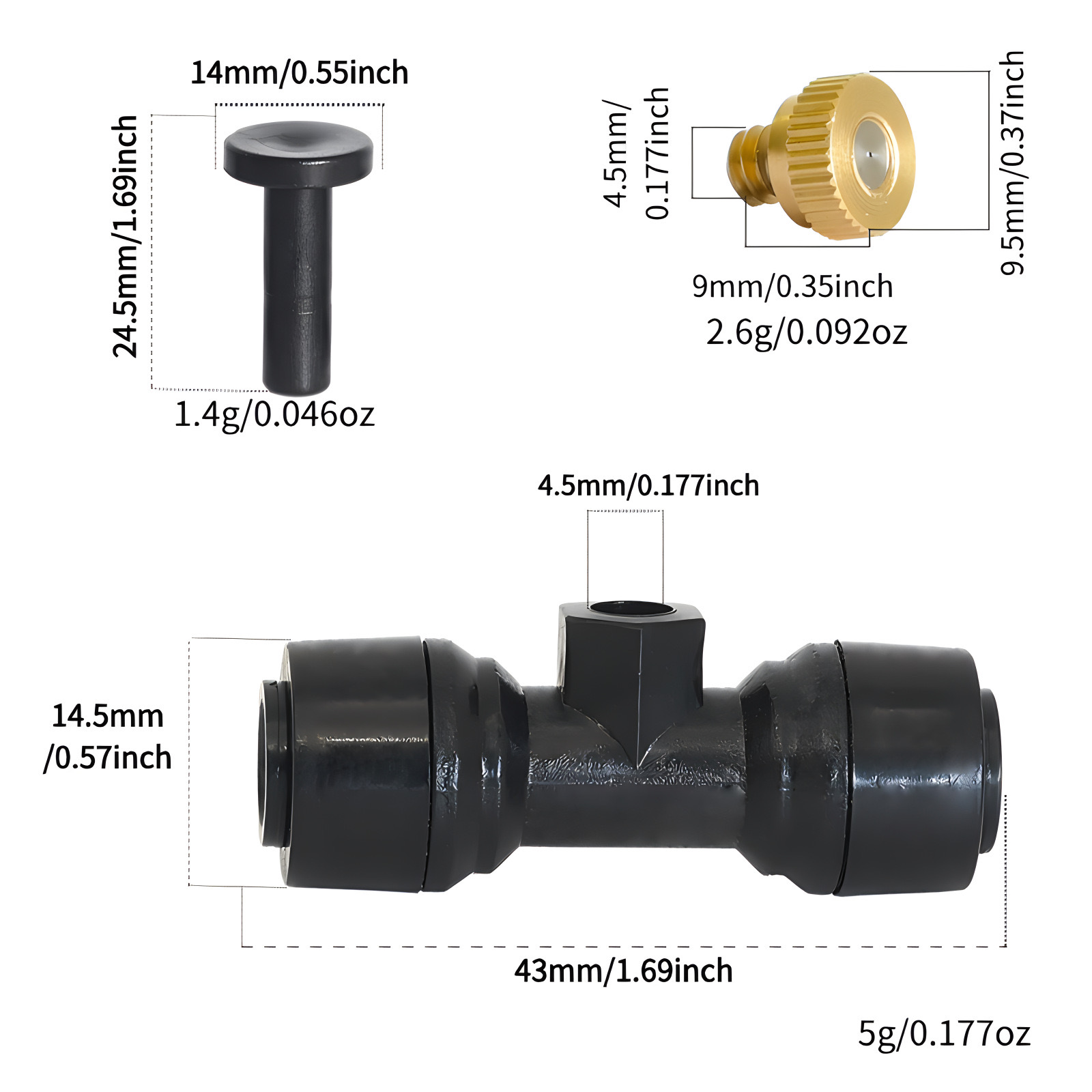 Brass Spray Nozzle Nelulizer Atomizer KIT Outdoor Misting Cooling System For Greenhouse Garden Irrigation