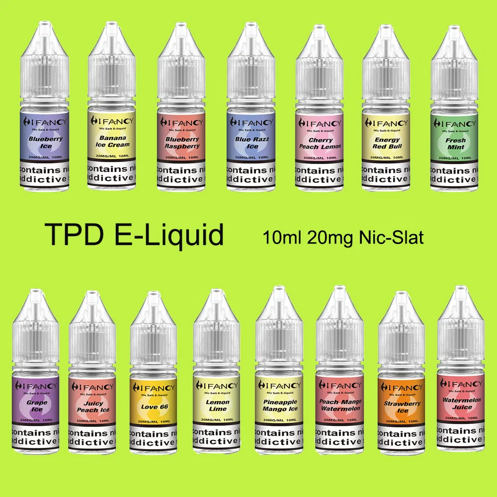 Tpd Certified Mixed Fruit Vape Wholesale Pen Hookah Nic Salt Ejuice Liquid for Refillable Pod