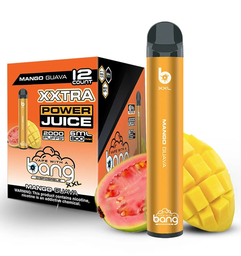 OEM Pod E Cigarette Bang XXL 2000 Vaporizer Multi Flavors Factory Wholesale Disposable Vape Pendisposable Vape Type C Charge