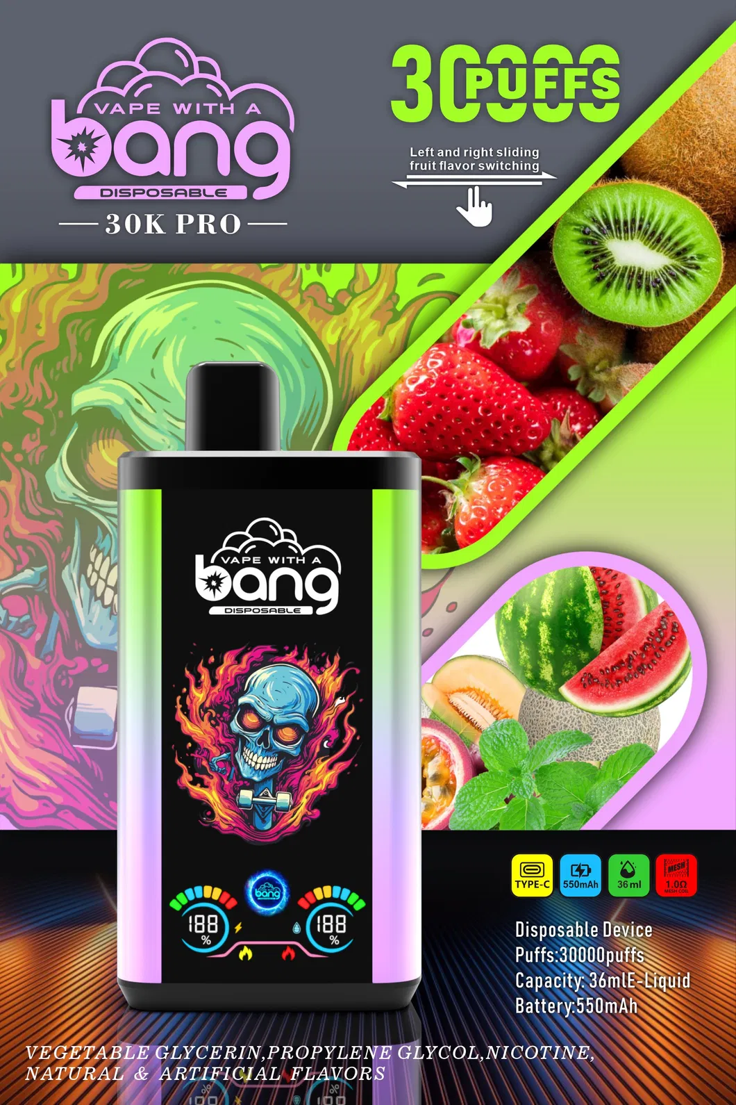 Factory Price Wholesale Vape Original Bang 36000 Puffs Electronic Cigarette Vape Pen