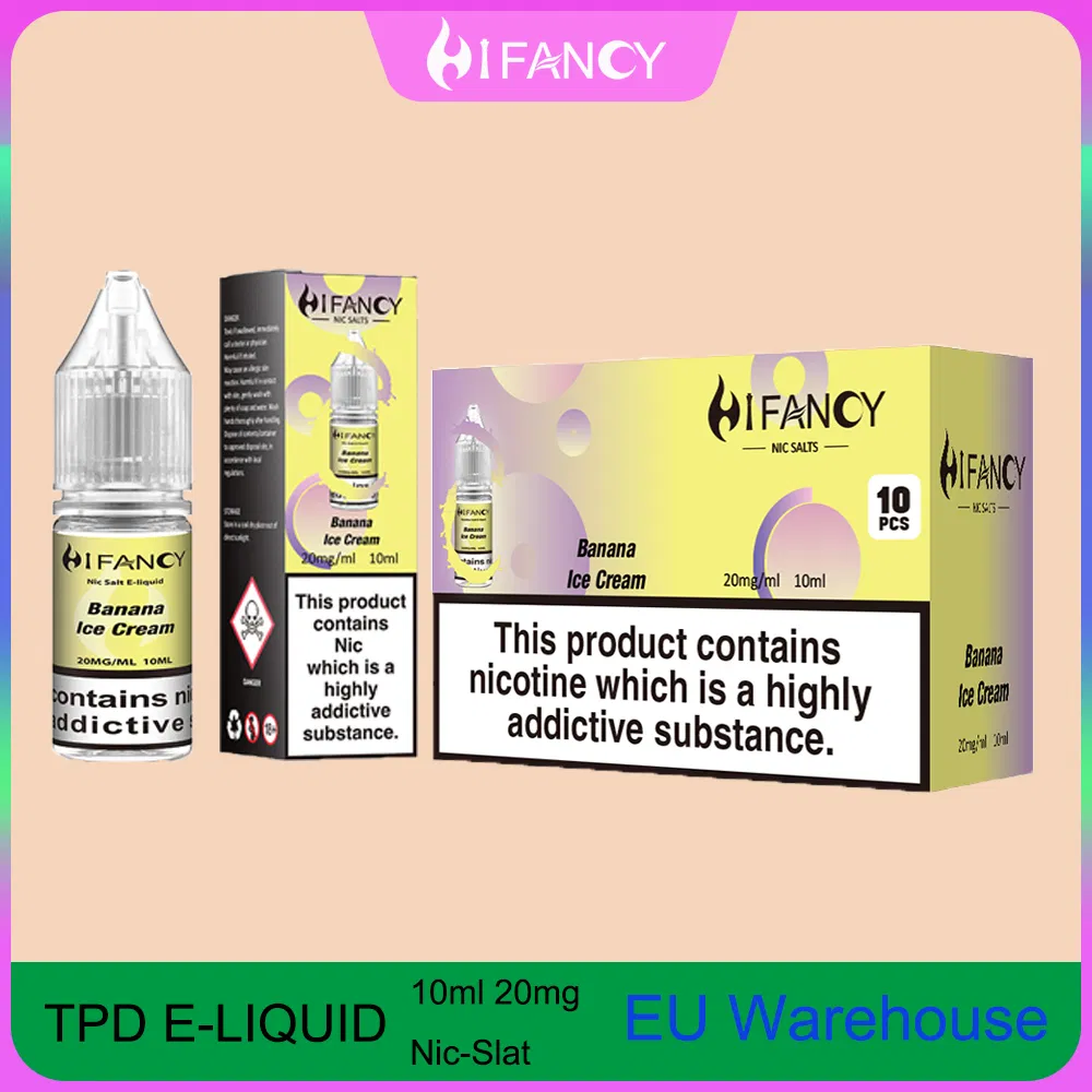 Premium Juice by Hifancy Featuring Nicotine Salt, E Liquid Nic Salt, and Tpd Certified Liquid for Electronic Cigarette Oil Use.