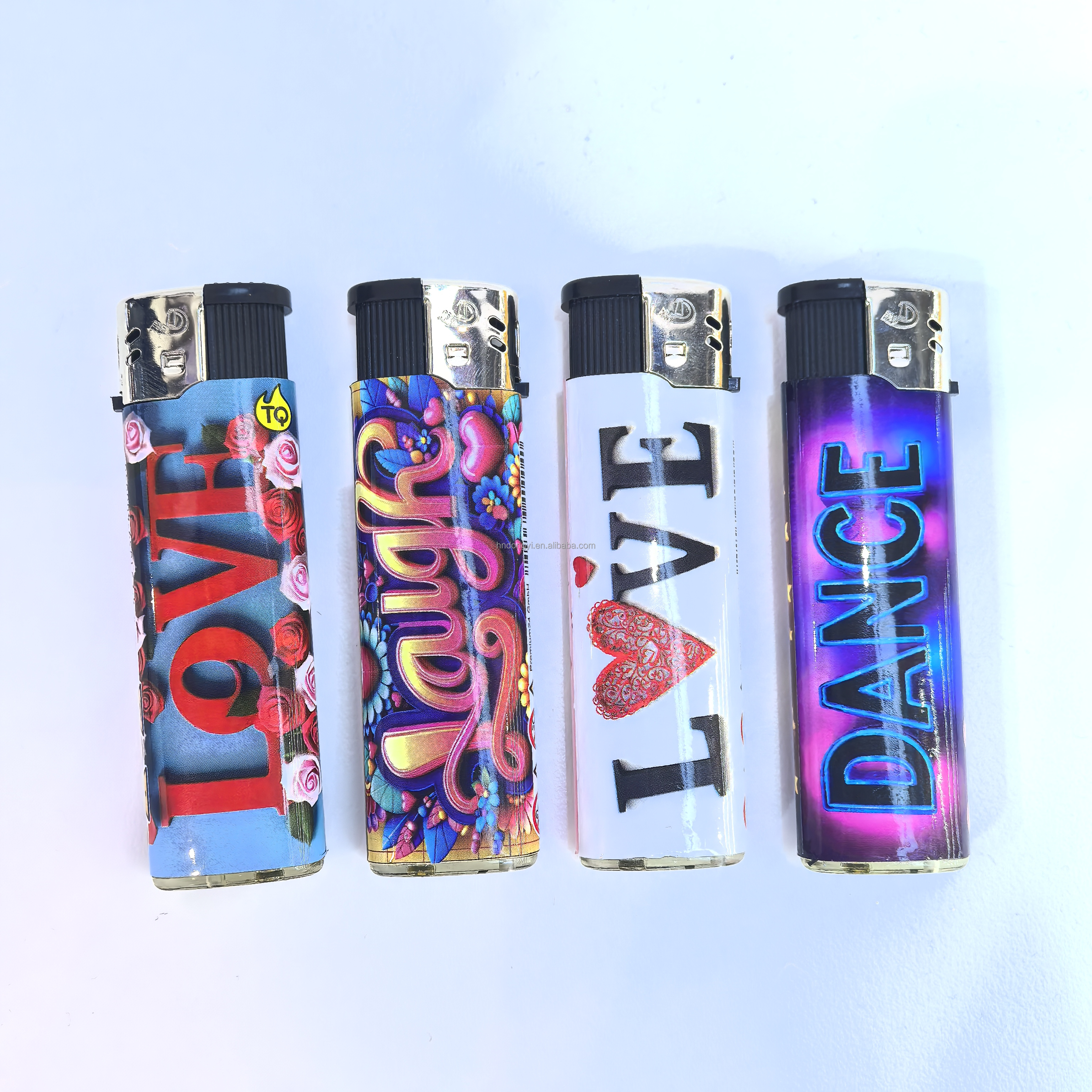 Modern Disposable Gas Lighter Classic Electric Cigarette for Smoking Logo Packing for Camping