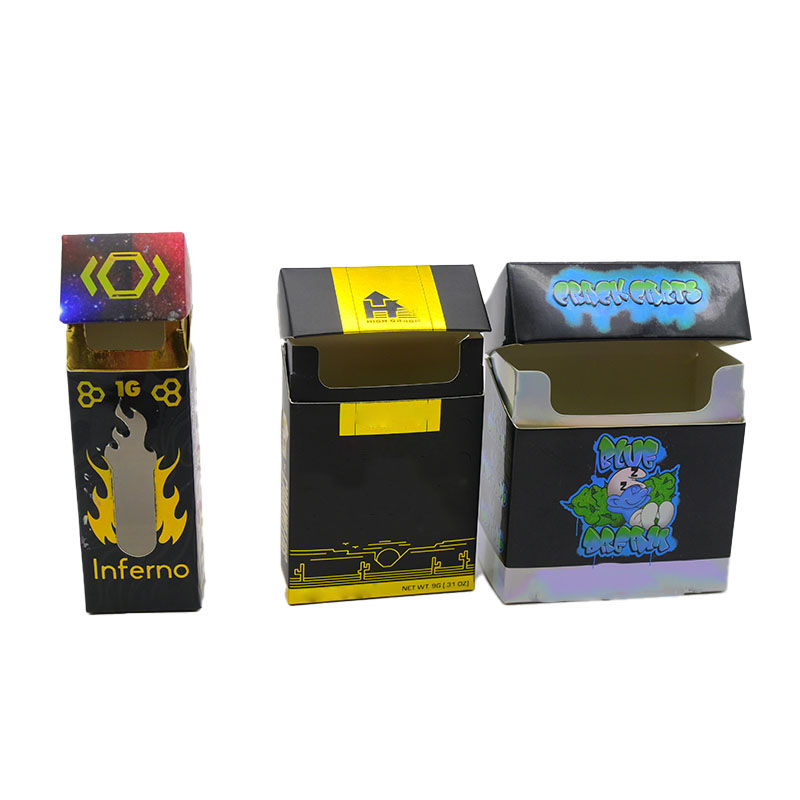 Custom Printed Cardboard Cigarette Box Packaging Style 1