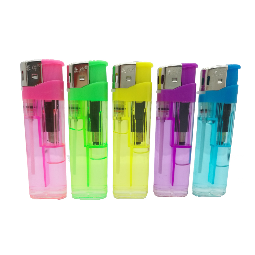 HP-169 Baida Classical Model Plastic Disposable Electronic Cigarette Transparent Lighter with logo