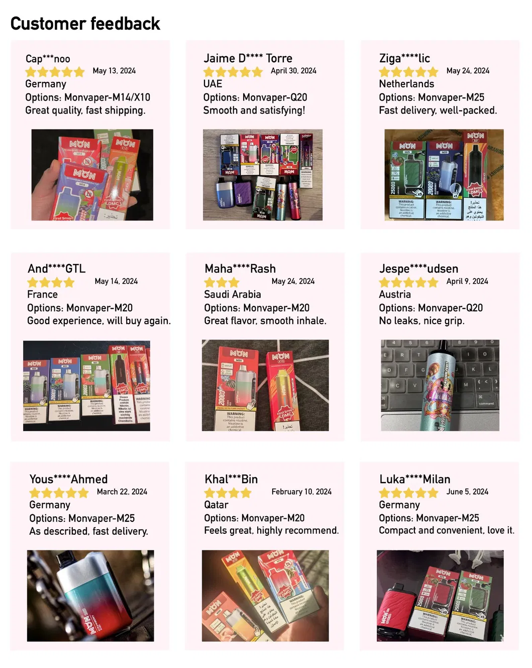 Premium Vape Pen M40 40000 Puffs Grid 11