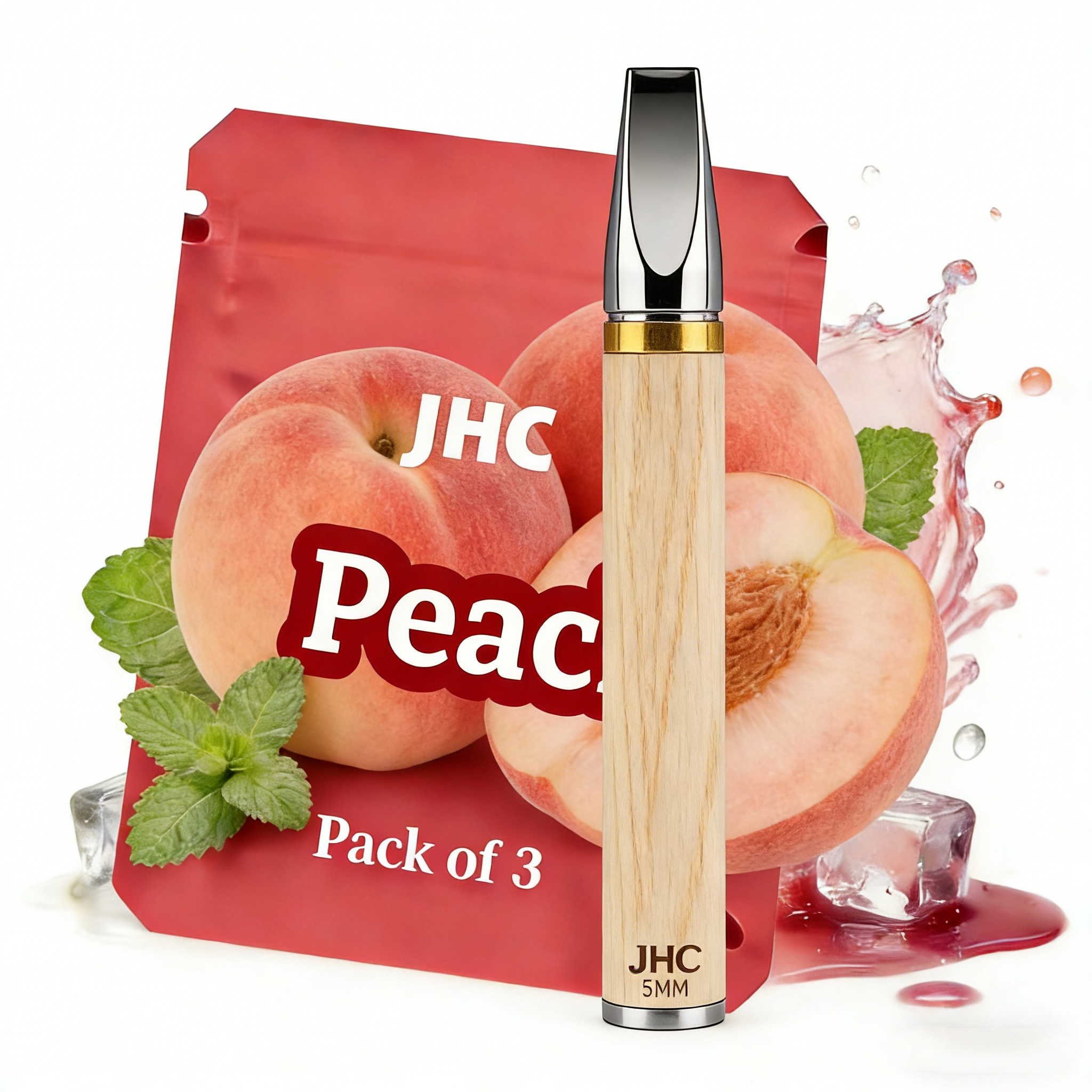 Smoke-free Disposable Wood Stick-type Vaporizer with No Steam No Nicotine Featuring a Cotton-core Design Help You Quit for
