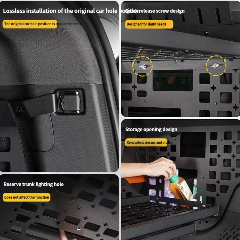 Jetour Zongheng G700 7-in-1 Rear Cargo Mod Kit | Trunk Expansion Organizer with Folding Table &amp; Storage Boxes