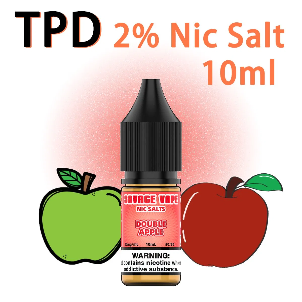 Tpd 10ml E Liquid 20mg 2% Nicotine Salt Electric Juice Vape Multiple Flavor Nic Salt Bar Salt