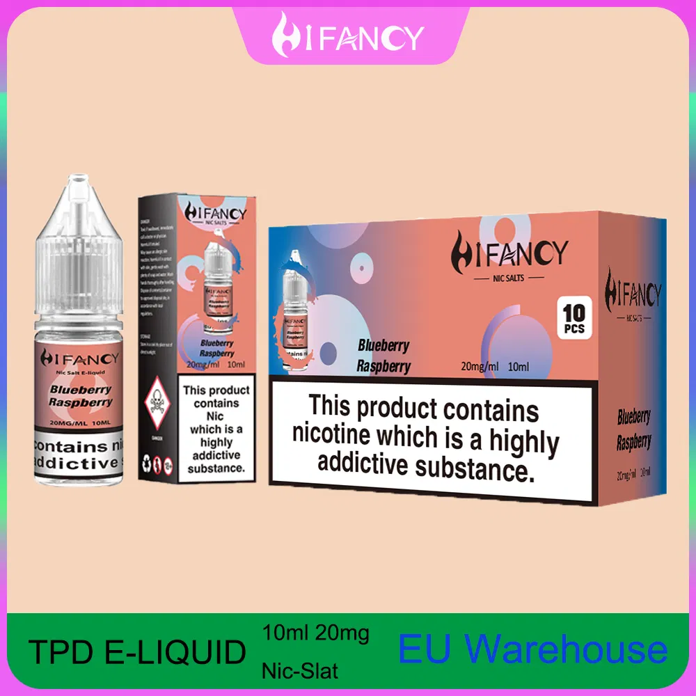 Premium Juice by Hifancy Featuring Nicotine Salt, E Liquid Nic Salt, and Tpd Certified Liquid for Electronic Cigarette Oil Use.