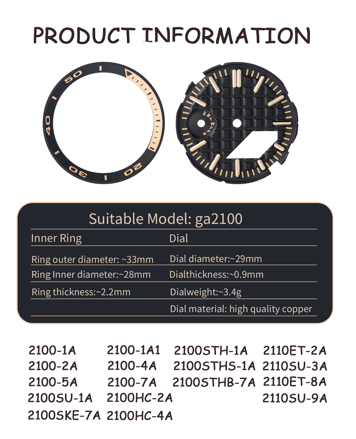 Watch Parts Dial Face 1