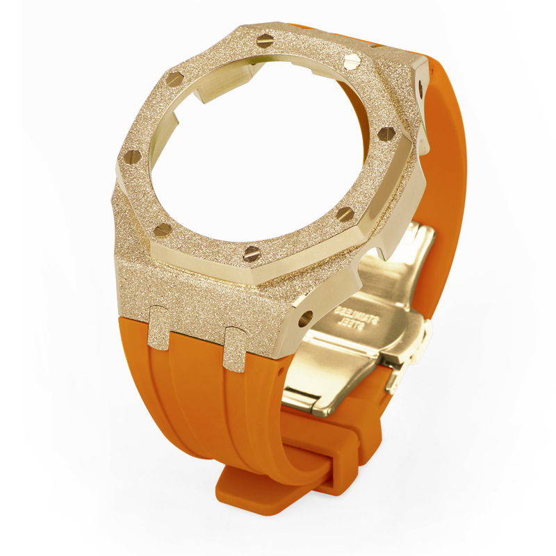 GA2100 MOD Frosted Case 316L Stainless Steel Watch Modification Kit for GA2100 Sand Blast Finish GH Brand Gift Box