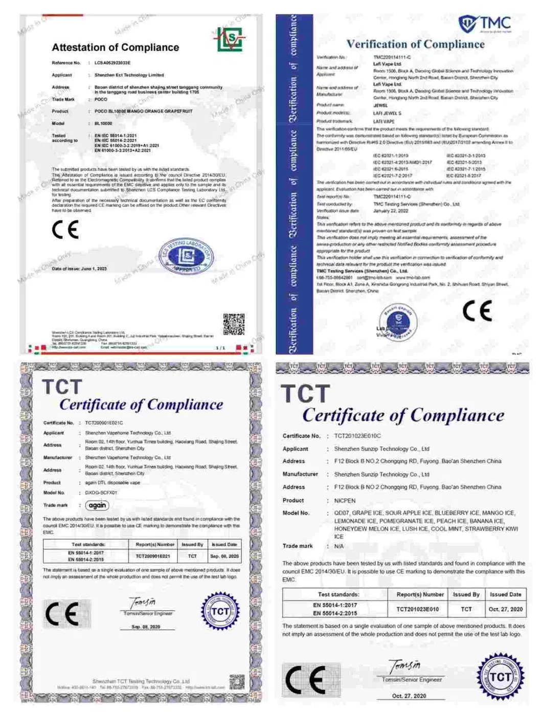 Certification Documents 1