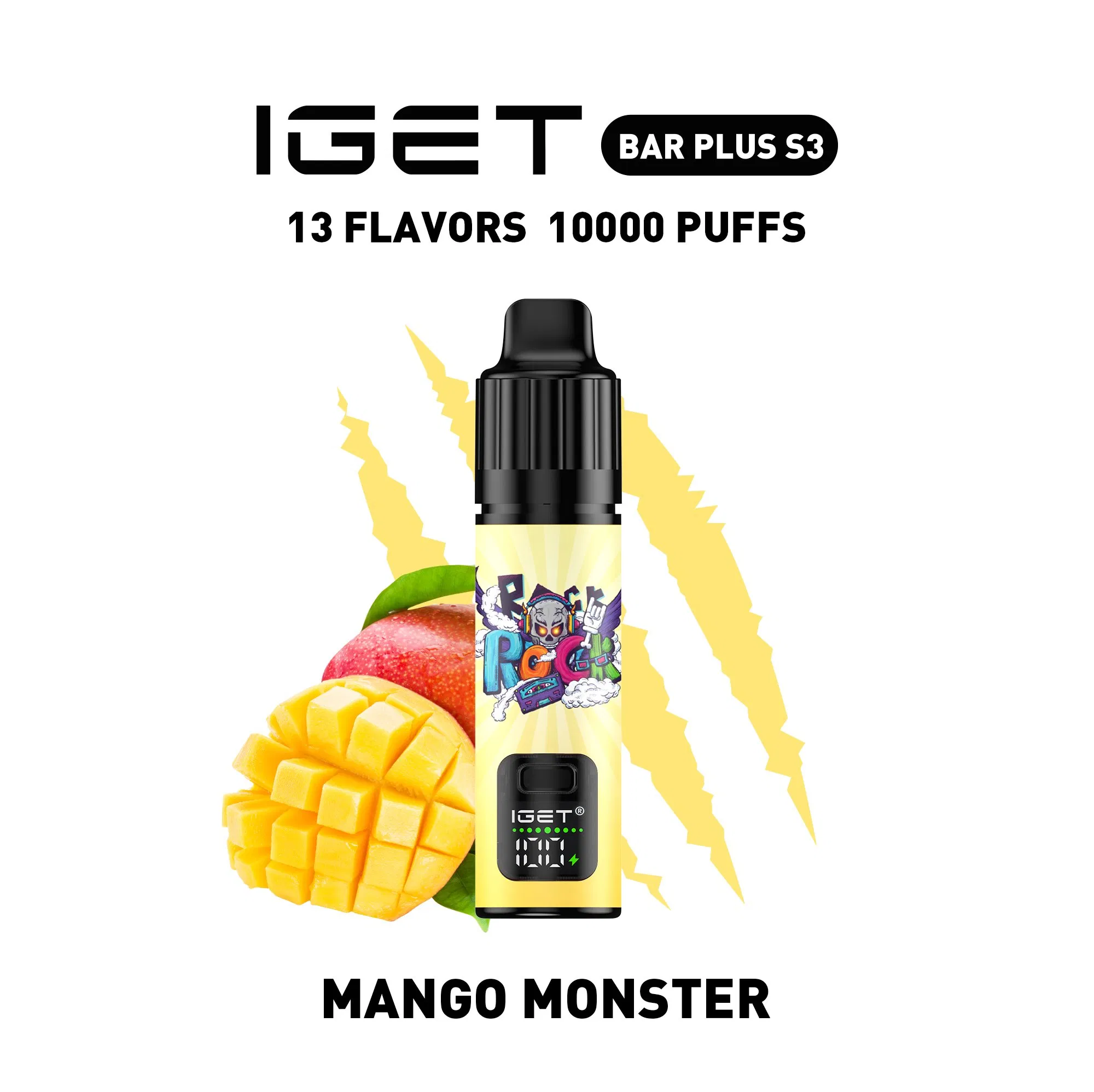 EU Warehous Vape Cheap Price Disposable Electronic Cigarette Wholesale Iget Bar Plus S3 10000 Puff Vaper Rechargeable Vape Pocket E Hookah Charger Vaper