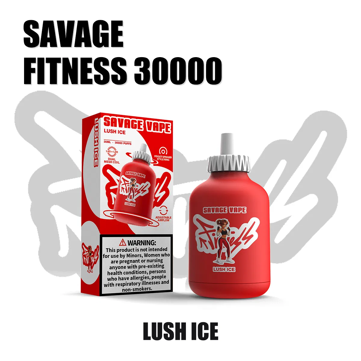 EU Warehosue Savage Fitness 30000 Puffs Wholesale Disposable Vaper Pen E Hookah Charger 25000 20000 Puffs 20K 25K 30K Wholesale Vapes