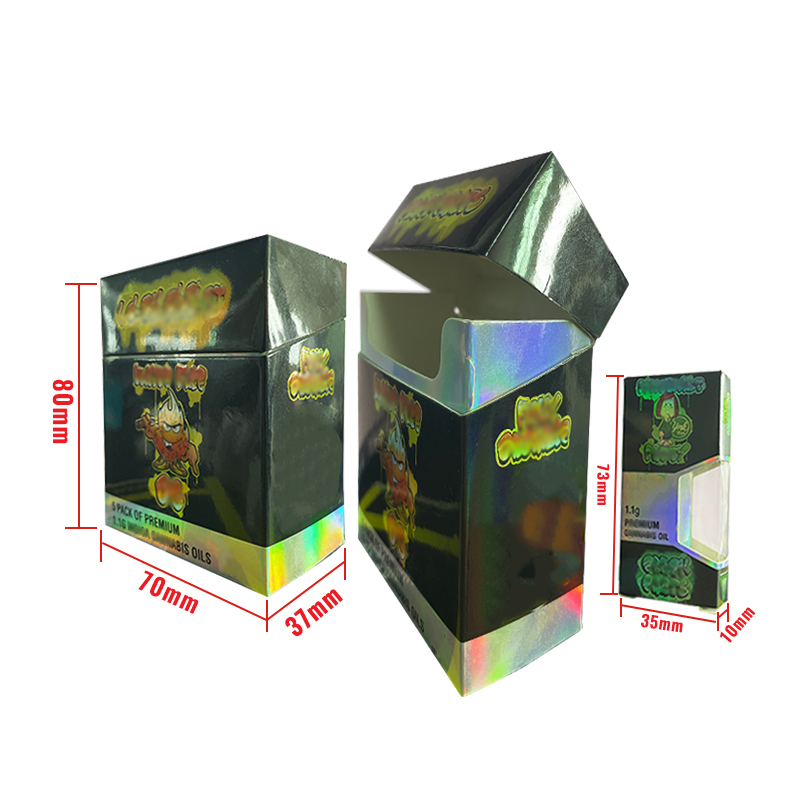 Custom Printed Cardboard Cigarette Box Packaging Style 4