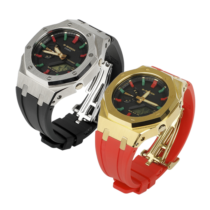 GA-2100 Rubber strap + metal case
