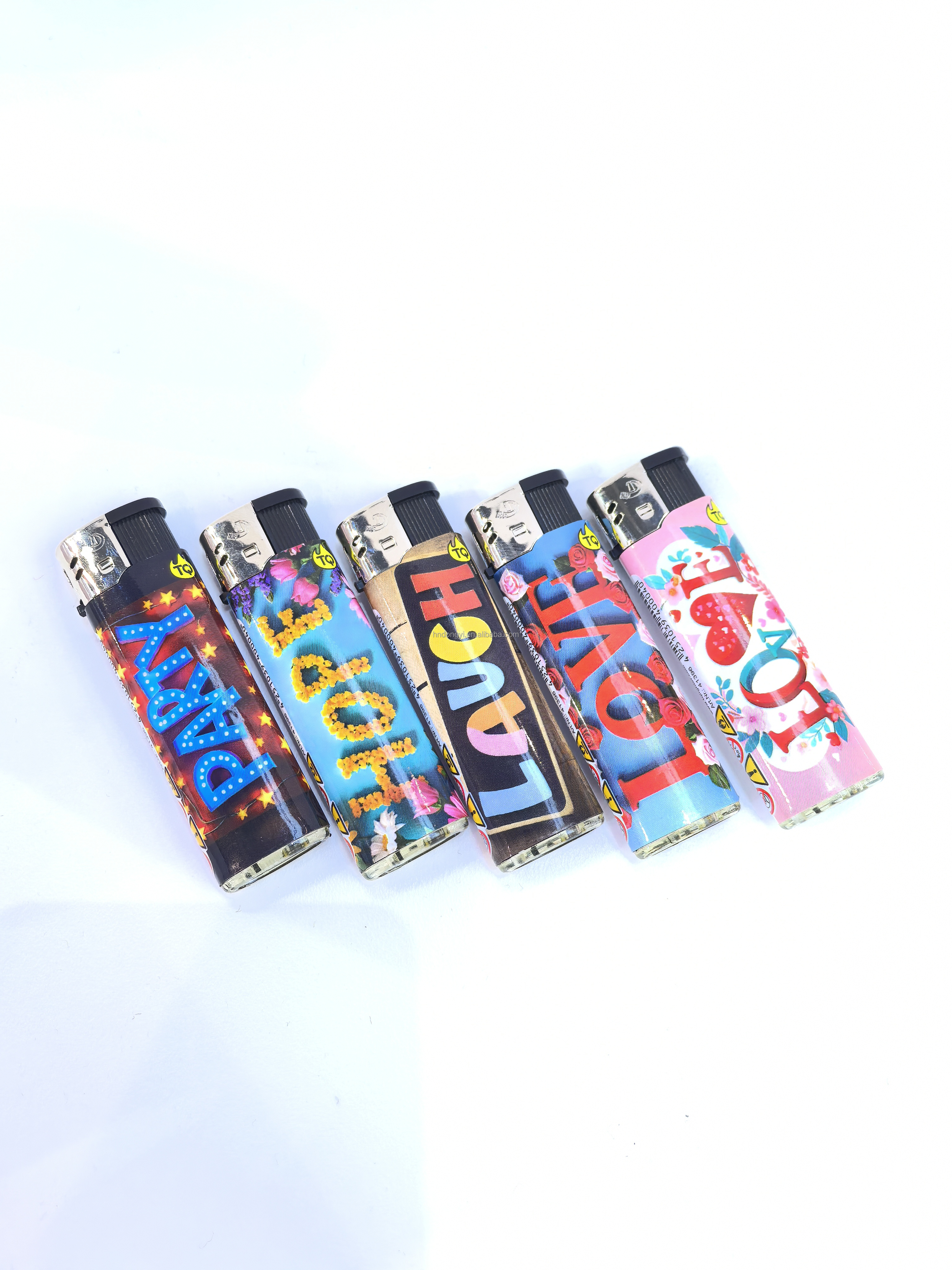 Modern Disposable Gas Lighter Classic Electric Cigarette for Smoking Logo Packing for Camping