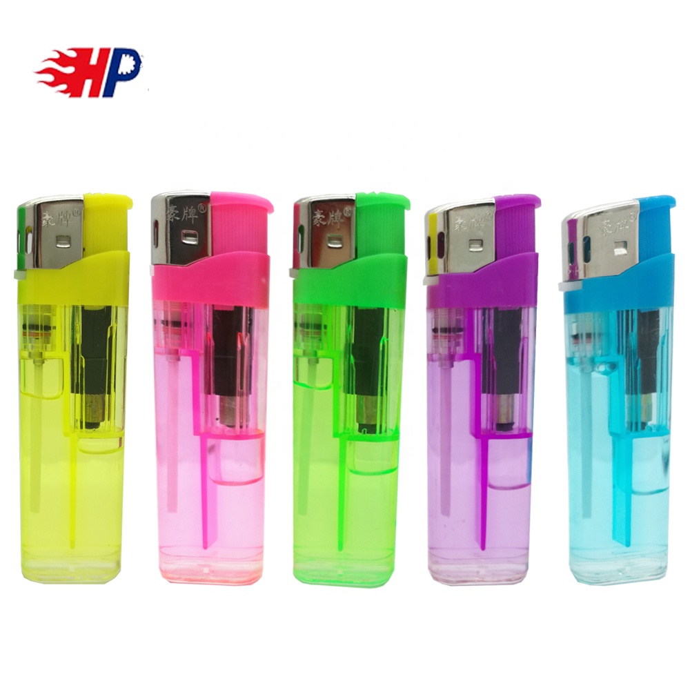 HP-169 Baida Classical Model Plastic Disposable Electronic Cigarette Transparent Lighter with logo