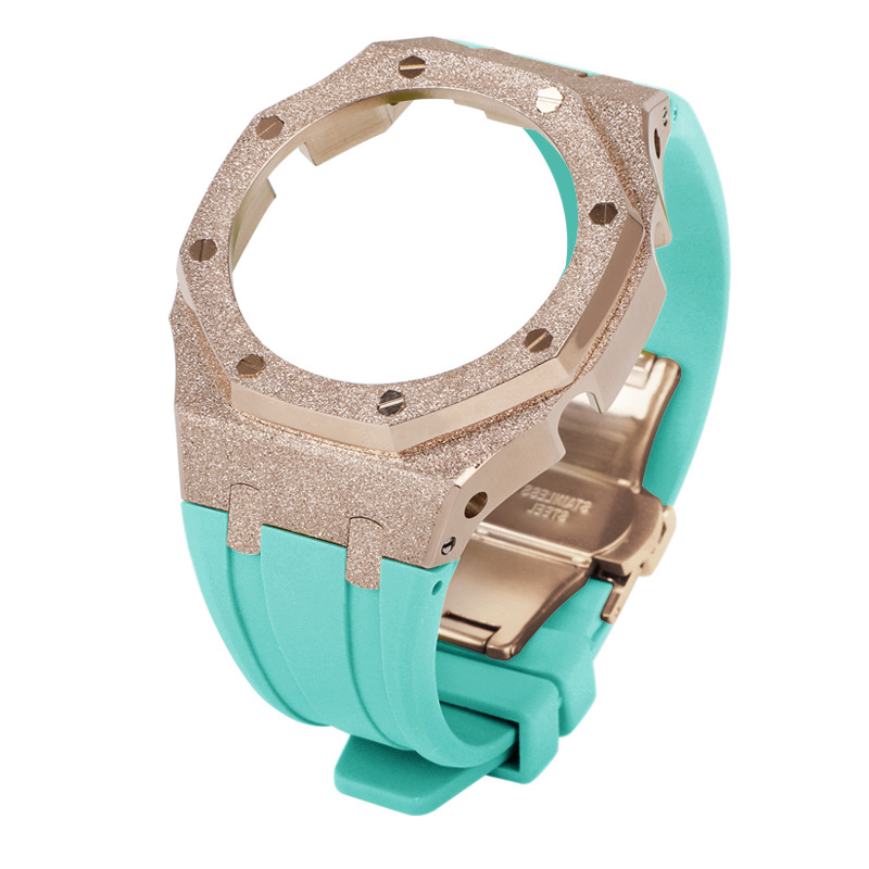 GA2100 MOD Frosted Case 316L Stainless Steel Watch Modification Kit for GA2100 Sand Blast Finish GH Brand Gift Box