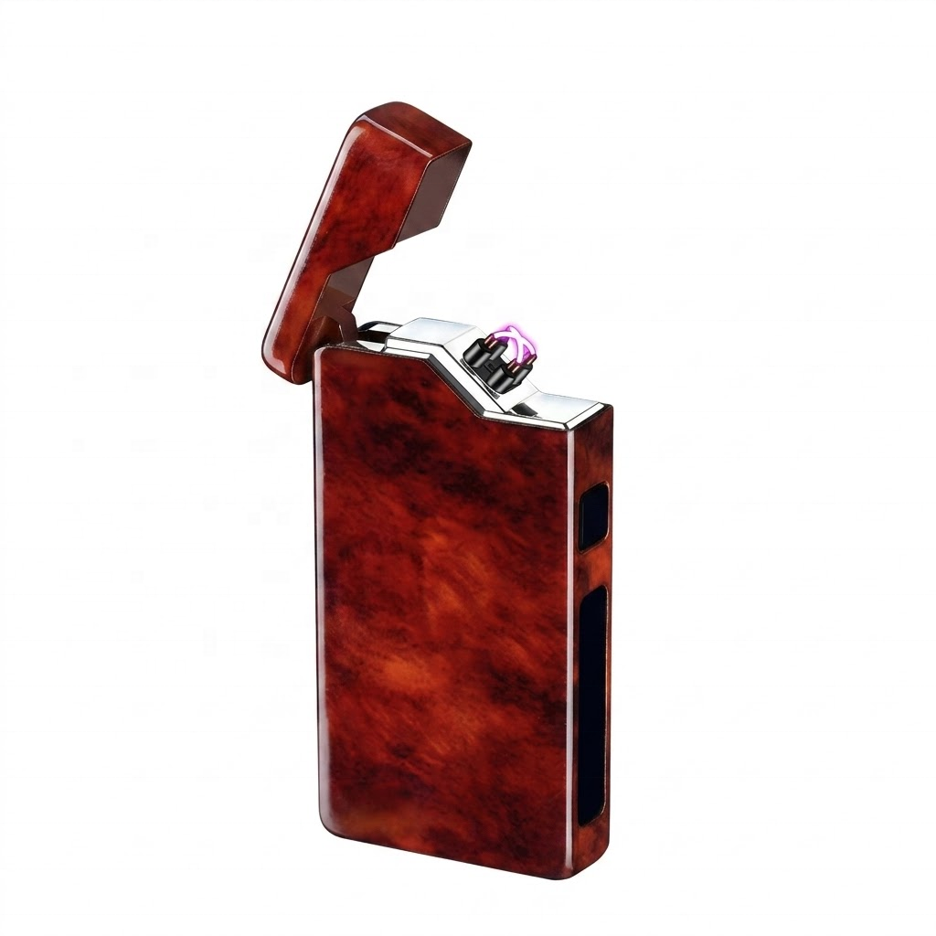 Serigs USB Rechargeable Windproof Flameless Electronic Lighter Cigarette Smoking Set for Travel Daily Use &amp; Gift