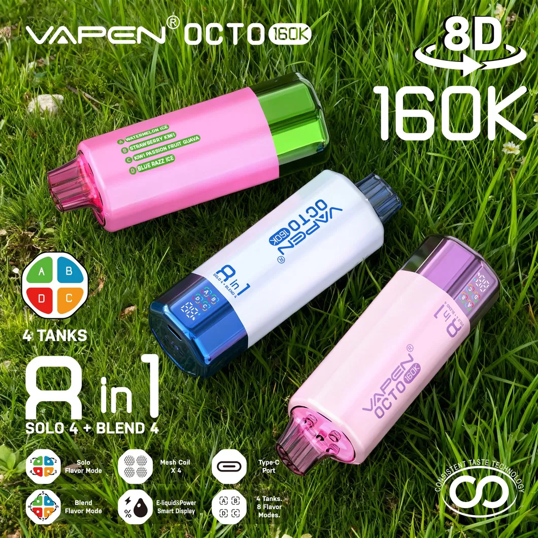 8 in 1 Puff Vape 2 in 1 Triple Flavors