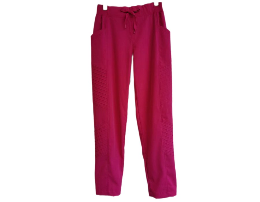 China Nurse Fashion Tapered Leg Stretch Scrub Pant with Pleats Details Manufacturers, Factory