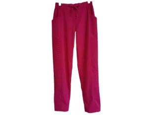 China Nurse Fashion Tapered Leg Stretch Scrub Pant with Pleats Details Manufacturers, Factory
