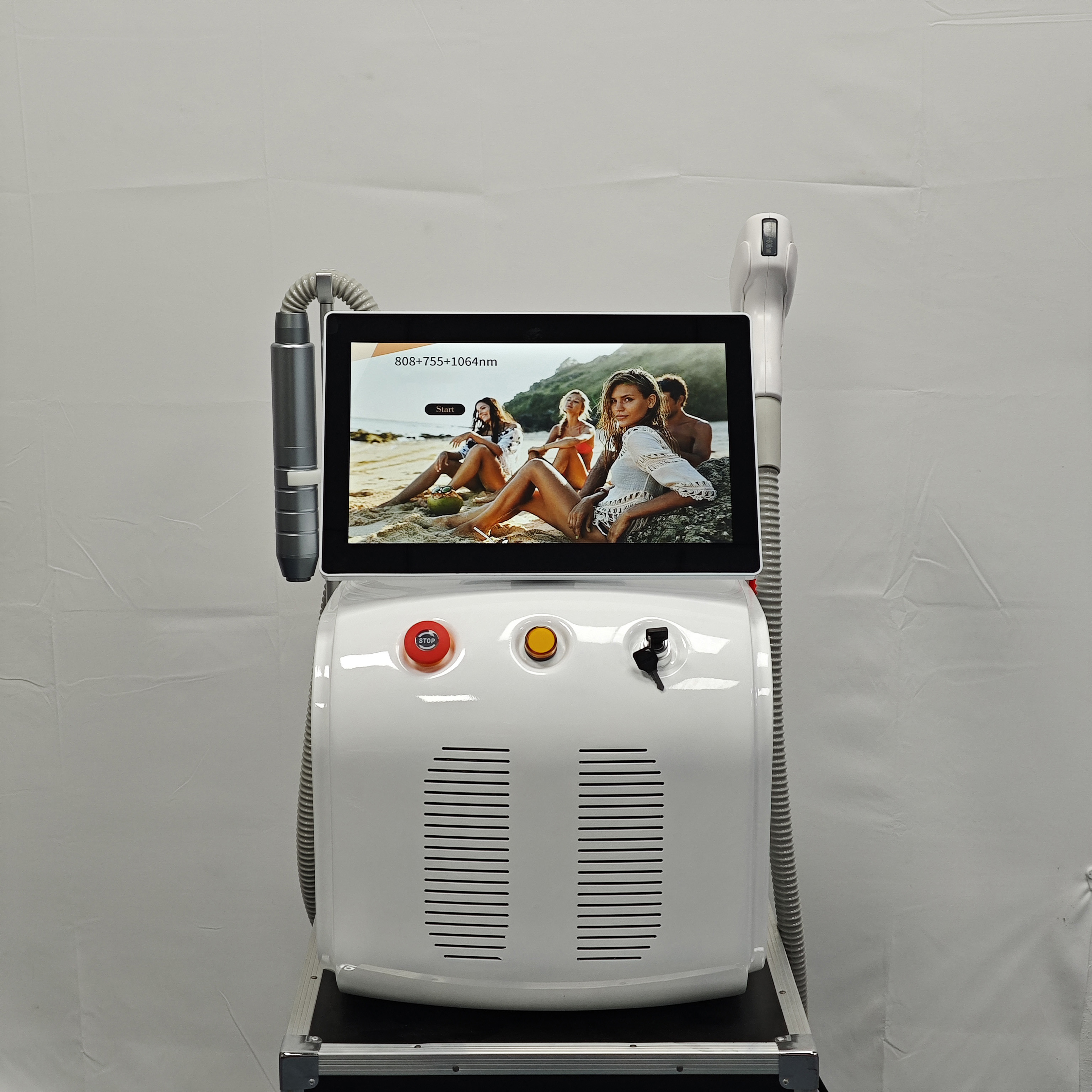 Wholesale 2 In 1 Diode Hair Removal Beauty Salon Device Carbon Peeling Tattoo Removal Ice Diode Laser Sings Hair Removal Machine