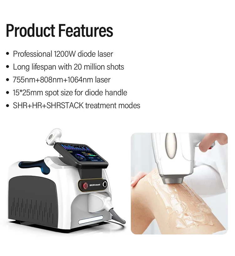 Professional 755/808/1064nm Diode Laser & Picosecond Laser 2-in-1 Hair & Tattoo Removal Machine