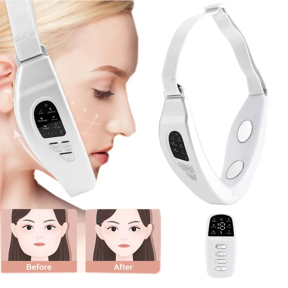 Smart V Line Face Lifting Double Chin Face Slimmer Machine Microcurrent Led Face Light Therapy Lift Tool