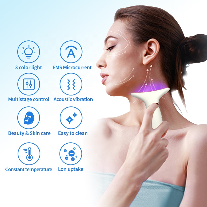 Professional Anti-Aging USB Rechargeable Neck &amp; Face Lifting Device with Microcurrent Technology