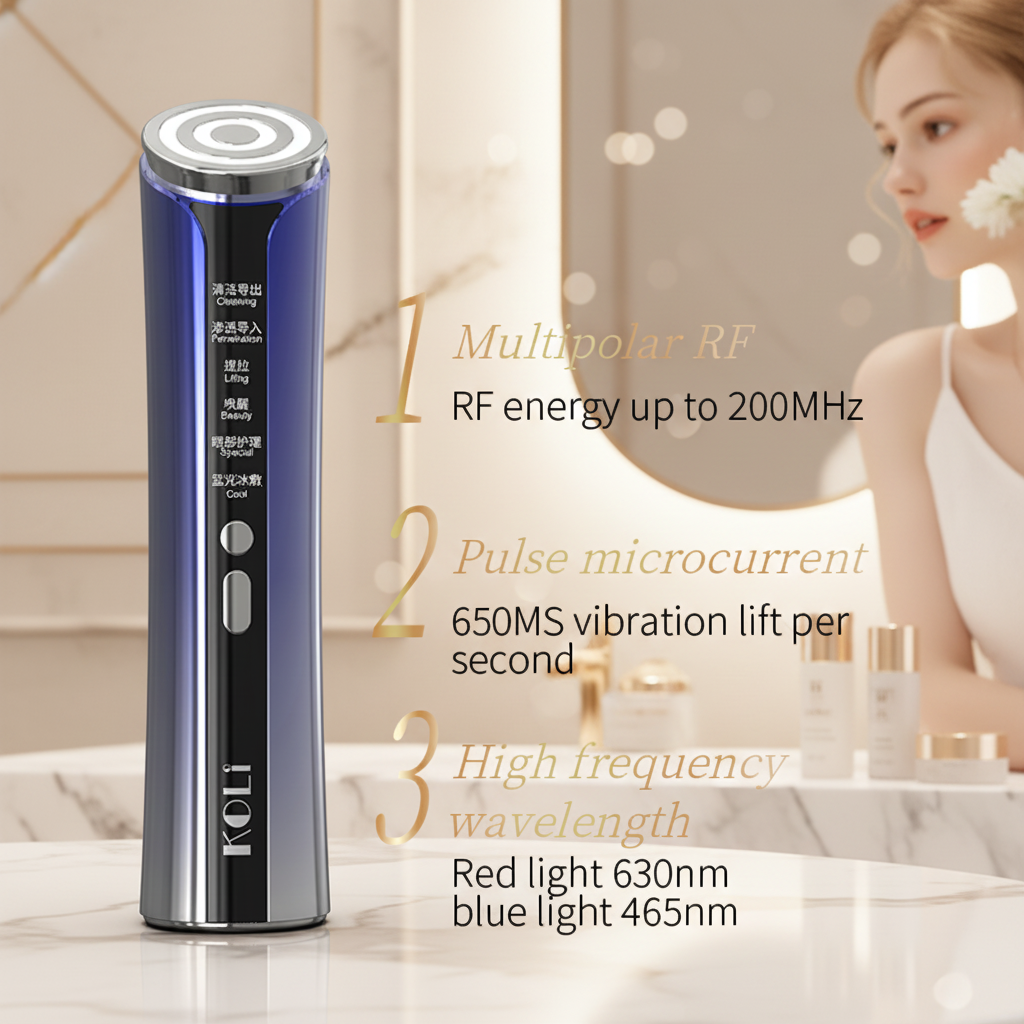 Factory Wholesale Price 6 in 1 Micro Current Skin Tightening Facial Device Firming Lifting Wrinkle Facial Beauty Machine