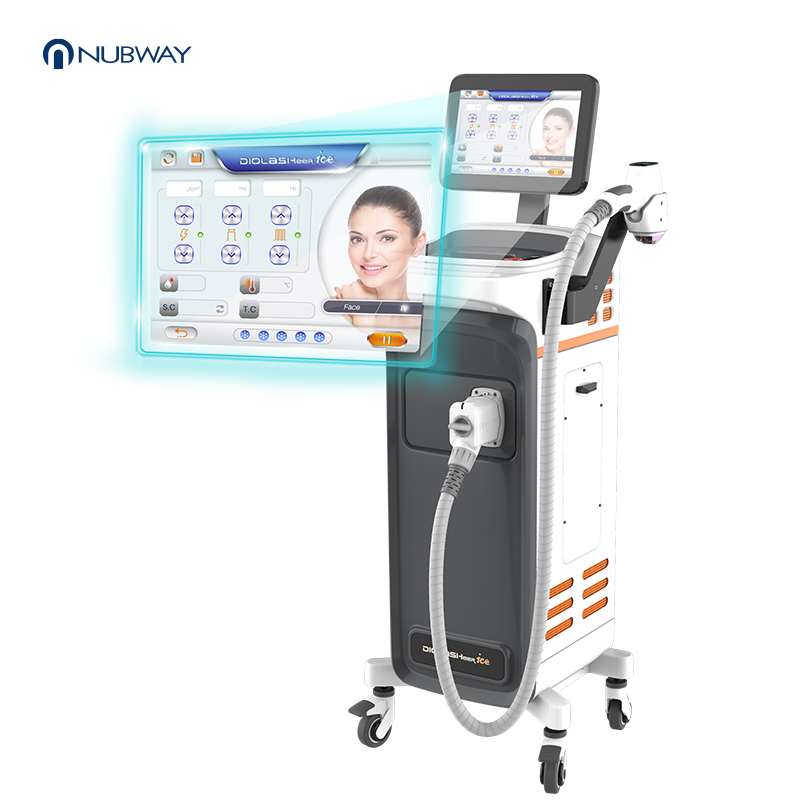 Newest Double Handle 4 Wavelengths 100 Million Shots Diode Laser for Hair Removal 808nm Laser Hair Removal for Salon