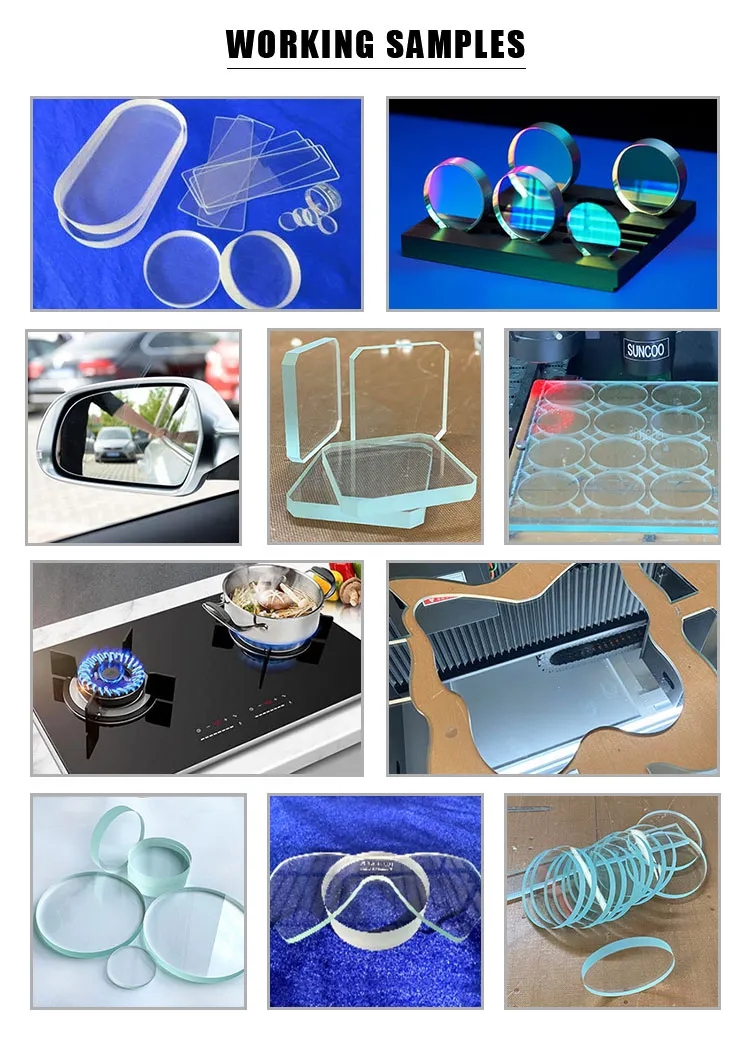 Laser Cutting Glass Working Samples