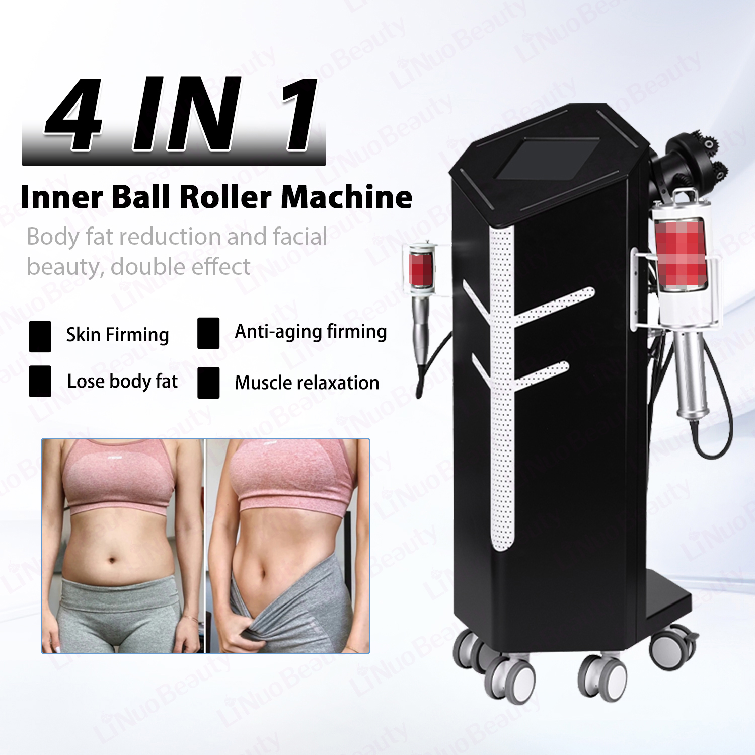 New Arrival 4 Handles 8D 9D Spheres Inner Ball Roller Endos G5PRO Vacuum G5 G8 Vibration Vela Roller Massager Slimming Machine