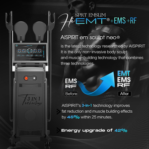 EU US Freeshipping 6000W 200HZ 16 TESLA AISPIRIT Em Sculpt Neo RFing Machine With Pelvic Chair