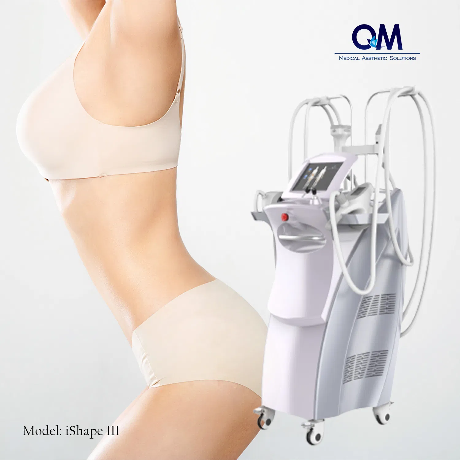 Ishape III+ 5 in 1 Body Shaping Shape RF Roller Vacuum Ultrasound Cavitation Weight Fat Loss Body Sculpting Machine Cellulite Removal Body Management